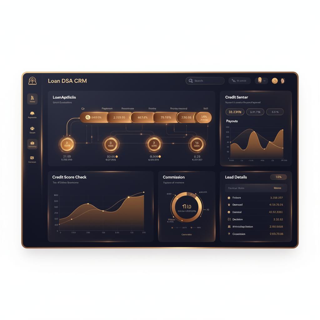 Loan DSA CRM Preview Mockup